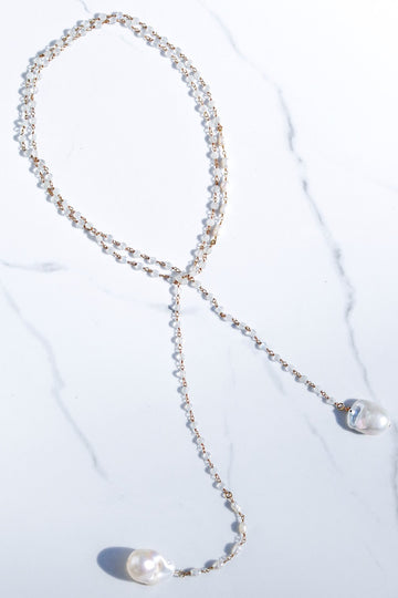 WRAPSODY NECKLACE- RAINBOW MOONSTONE